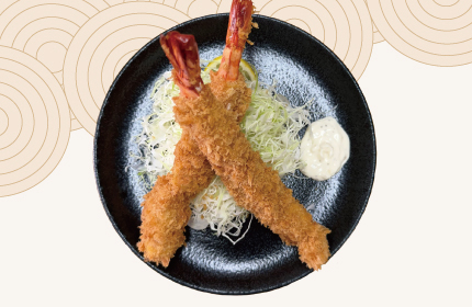 ジャンボ海老フライ定食
