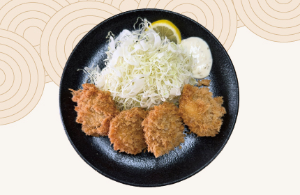 ホタテフライ定食