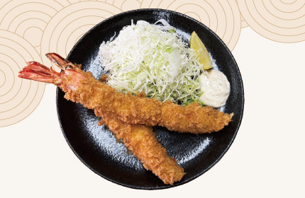 モンスター海老フライ定食