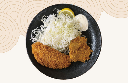 白身魚フライヒレかつ定食